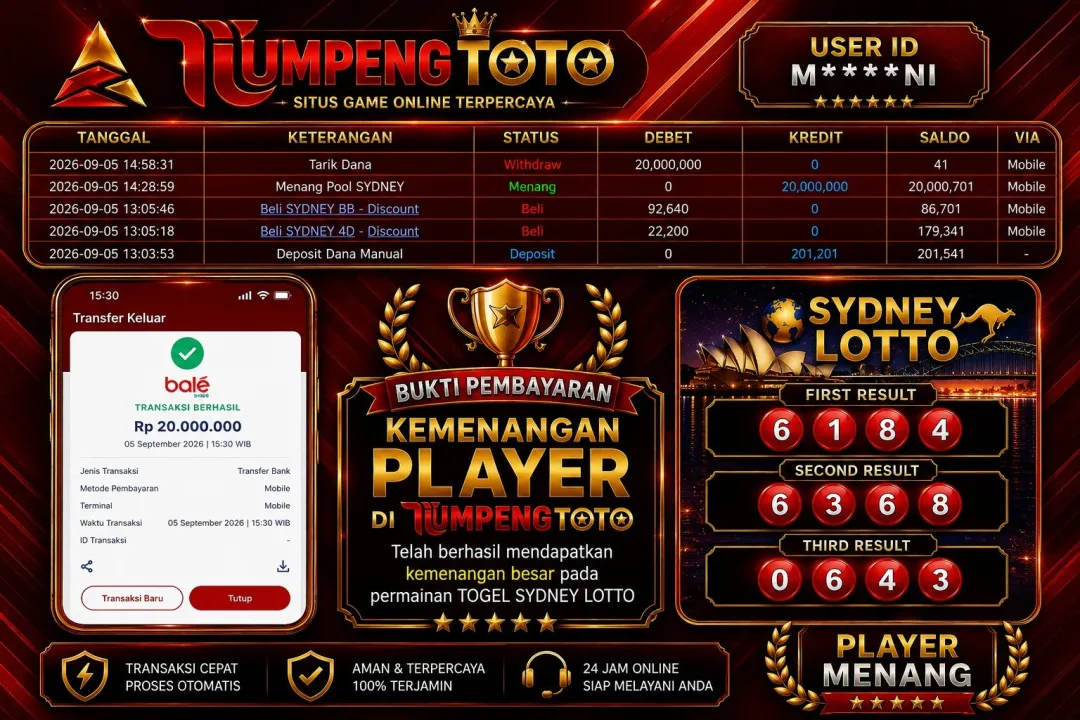 TUMPENGTOTO LUNAS RP.20,000,000