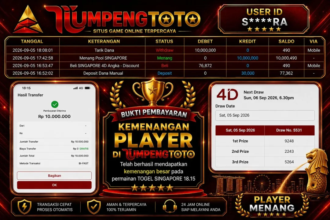 TUMPENGTOTO LUNAS RP.10,000,000