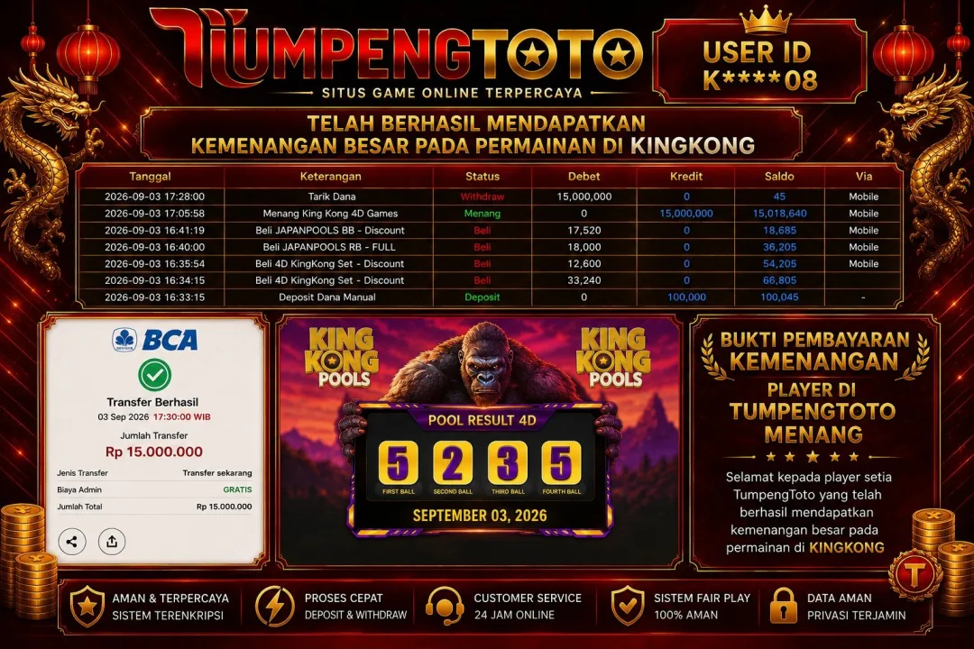 TUMPENGTOTO LUNAS RP.15.000.000