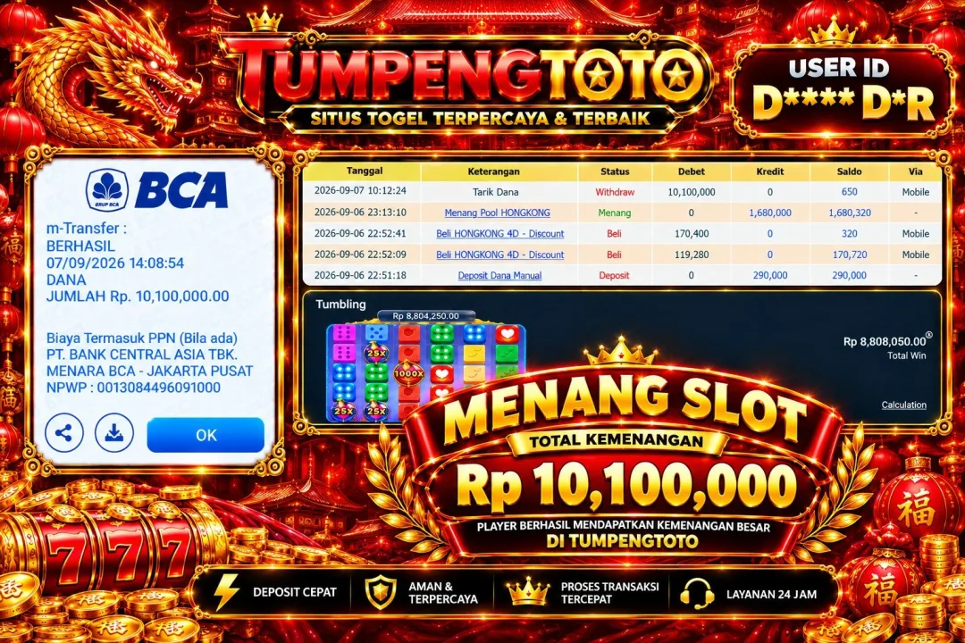 TUMPENGTOTO LUNAS RP.10,100,000
