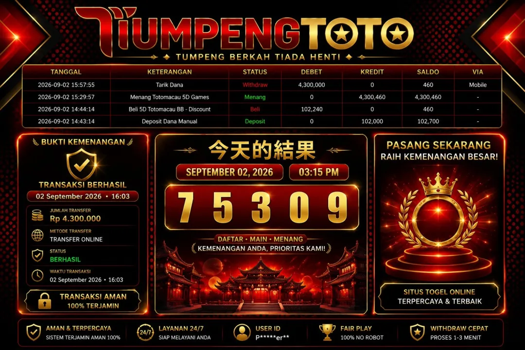 TUMPENGTOTO LUNAS RP.4,300,000