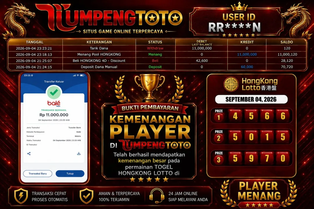 TUMPENGTOTO LUNAS RP.11,000,000